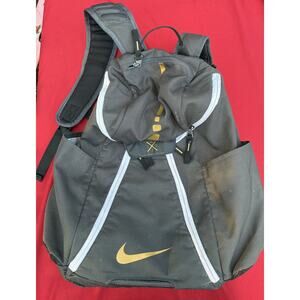 Nike Authentic Gray & Gold Nike Elite Backpack - Quad Zip System